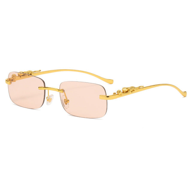 Fashion Vintage Rimless Square Sunglasses