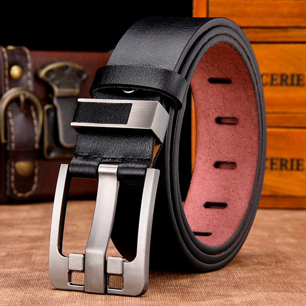 [DWTS]Men's belt leather belt men male genuine leather strap luxury pin buckle casual men's belt Cummerbunds ceinture homme