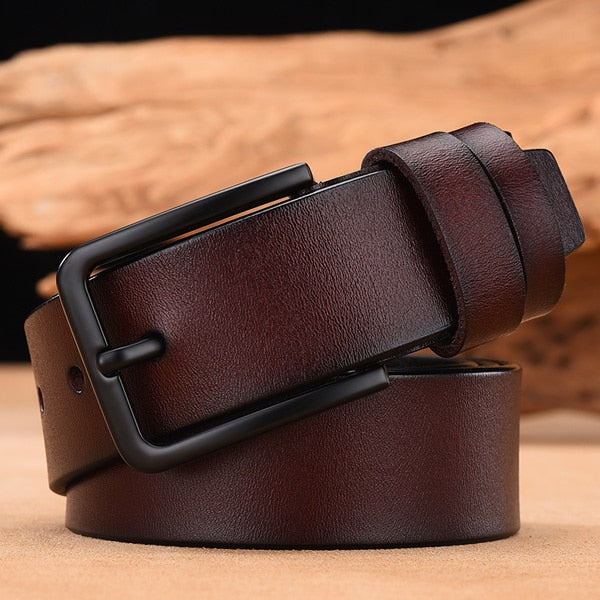 [DWTS]Men's belt leather belt men male genuine leather strap luxury pin buckle casual men's belt Cummerbunds ceinture homme