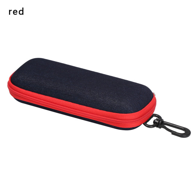 1PC Portable Eyewear Cases Cover Sunglasses Hard Case For Women Men Glasses Box With Lanyard Zipper Eyeglass Cases Protector