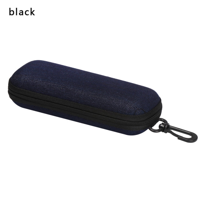 1PC Portable Eyewear Cases Cover Sunglasses Hard Case For Women Men Glasses Box With Lanyard Zipper Eyeglass Cases Protector