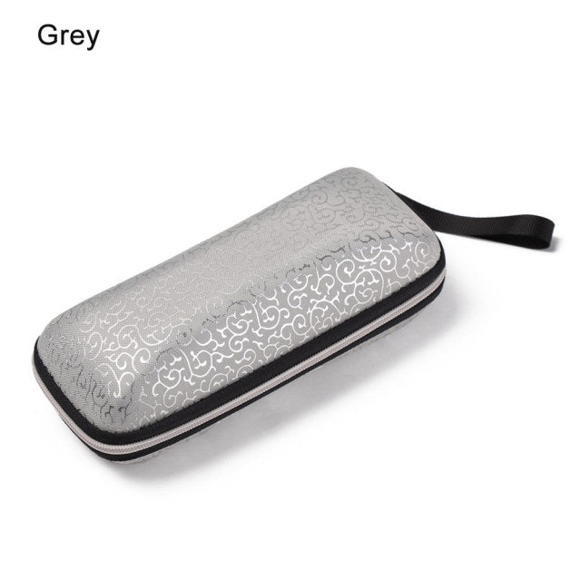 1PC Portable Eyewear Cases Cover Sunglasses Hard Case For Women Men Glasses Box With Lanyard Zipper Eyeglass Cases Protector