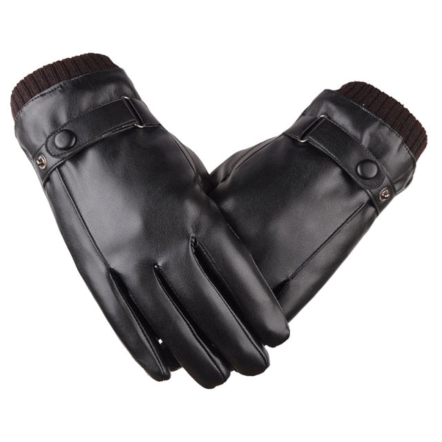 Men's Black Driving Gloves