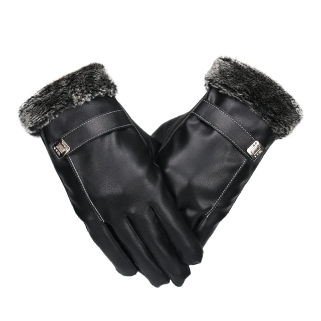 Men's Black Driving Gloves