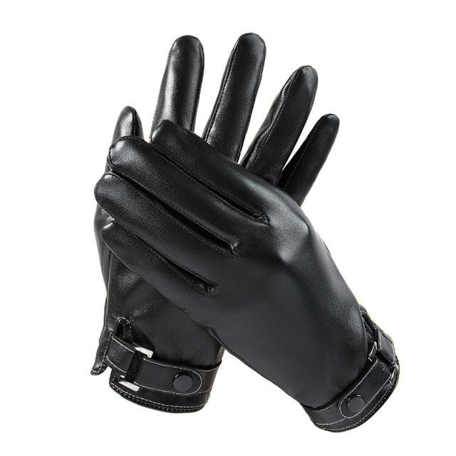 Men's Black Driving Gloves