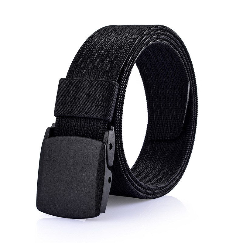 Outdoor Mens POM Buckle Quick Drying Belts Fashion Glaid Pattern Strap Nylon Army Military Tactical Waist Cinto Leisure Jeans