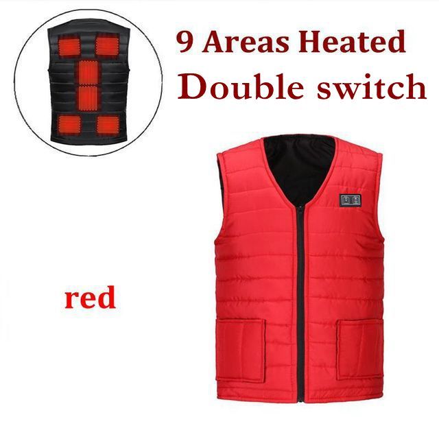 Men USB Infrared Electric Heated Vest