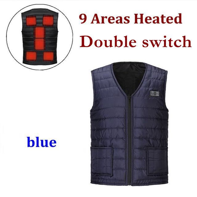 Men USB Infrared Electric Heated Vest