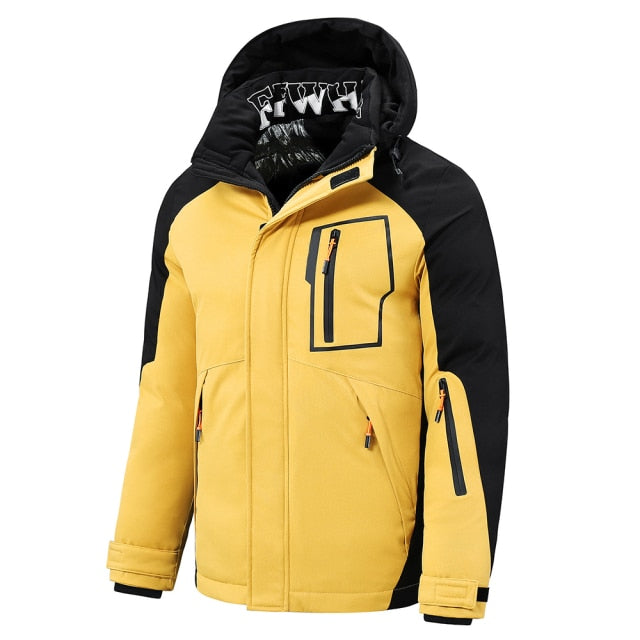 Mens Winter Detachable Hood Parka