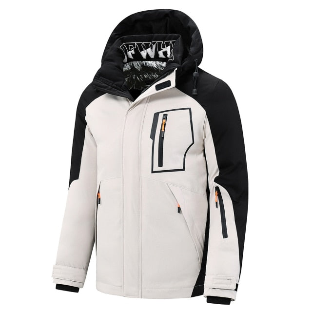 Mens Winter Detachable Hood Parka