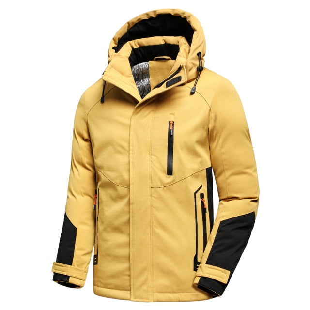 Mens Winter Detachable Hood Parka