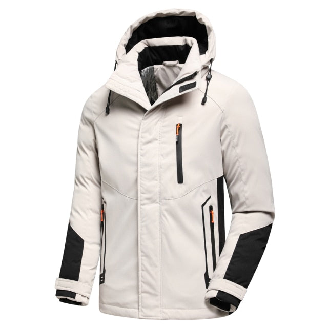 Mens Winter Detachable Hood Parka