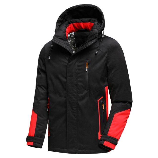 Mens Winter Detachable Hood Parka