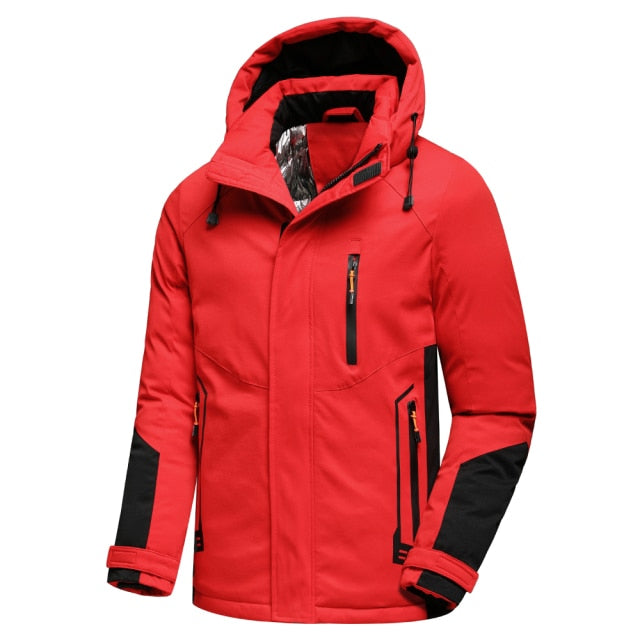 Mens Winter Detachable Hood Parka