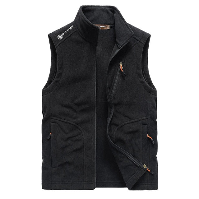 Men Warm Fleece Vest Jacket 2021 Winter New Hooded Sleeveless Waistcoat Autumn Fashion Casual Vest Waistcoat Jacket Men