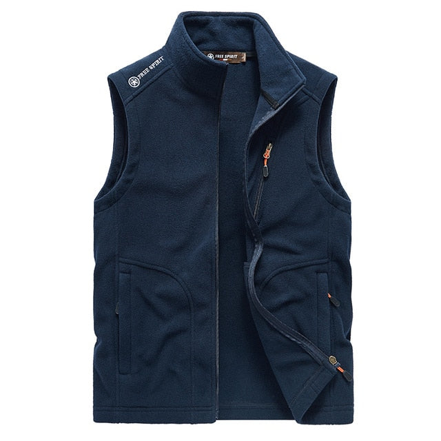 Men Warm Fleece Vest Jacket 2021 Winter New Hooded Sleeveless Waistcoat Autumn Fashion Casual Vest Waistcoat Jacket Men