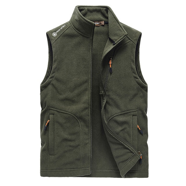 Men Warm Fleece Vest Jacket 2021 Winter New Hooded Sleeveless Waistcoat Autumn Fashion Casual Vest Waistcoat Jacket Men