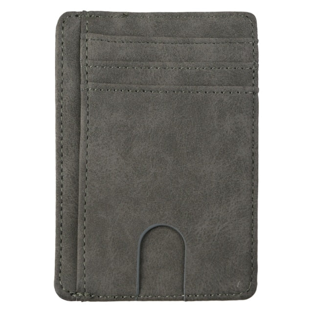 Slim RFID Blocking Leather Wallet