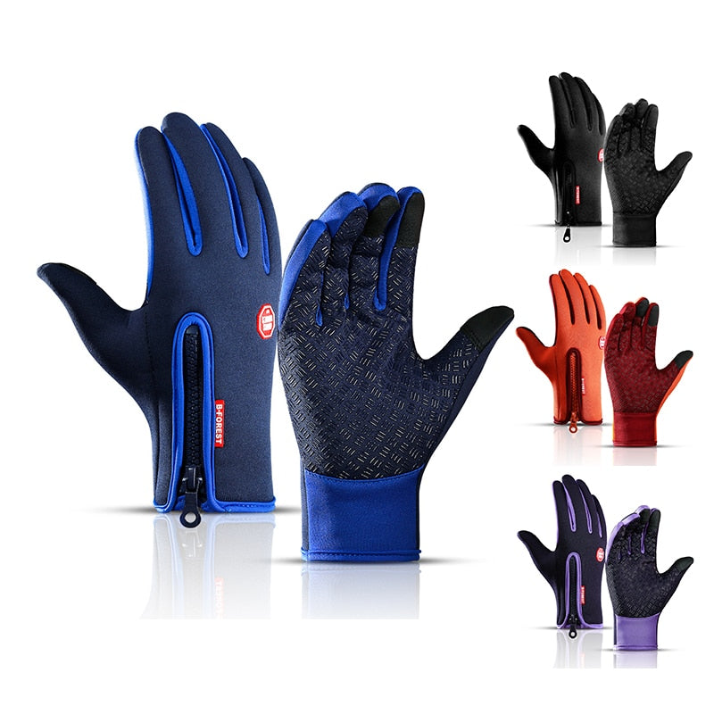 Unisex Touch Screen Winter Gloves, Non-Slip