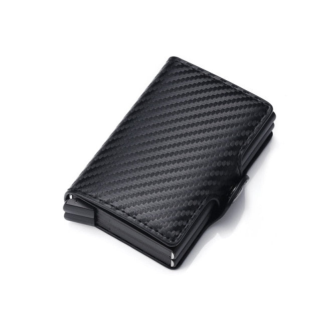 Rfid Blocking Leather And Aluminum Credit Card Holder