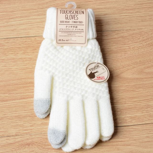 Men Women's Cashmere Knitted Winter Gloves