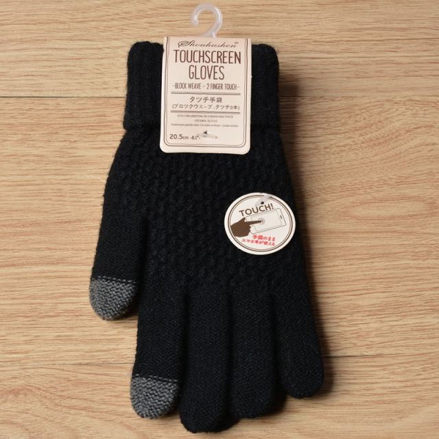 Men Women's Cashmere Knitted Winter Gloves