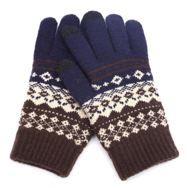 Men Women's Cashmere Knitted Winter Gloves