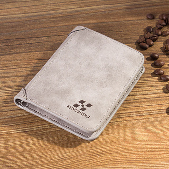 Men's Foldable Cowhide Wallet Credit Card/ID Holder