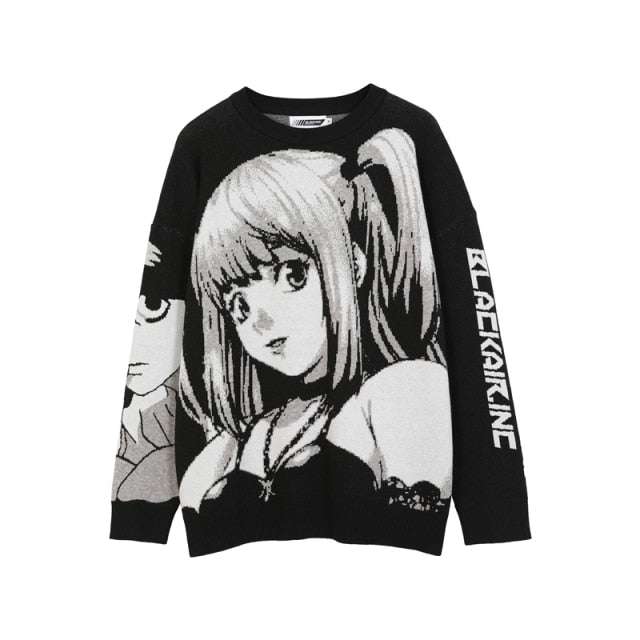 Anime Girl Knitted Sweater Pullover