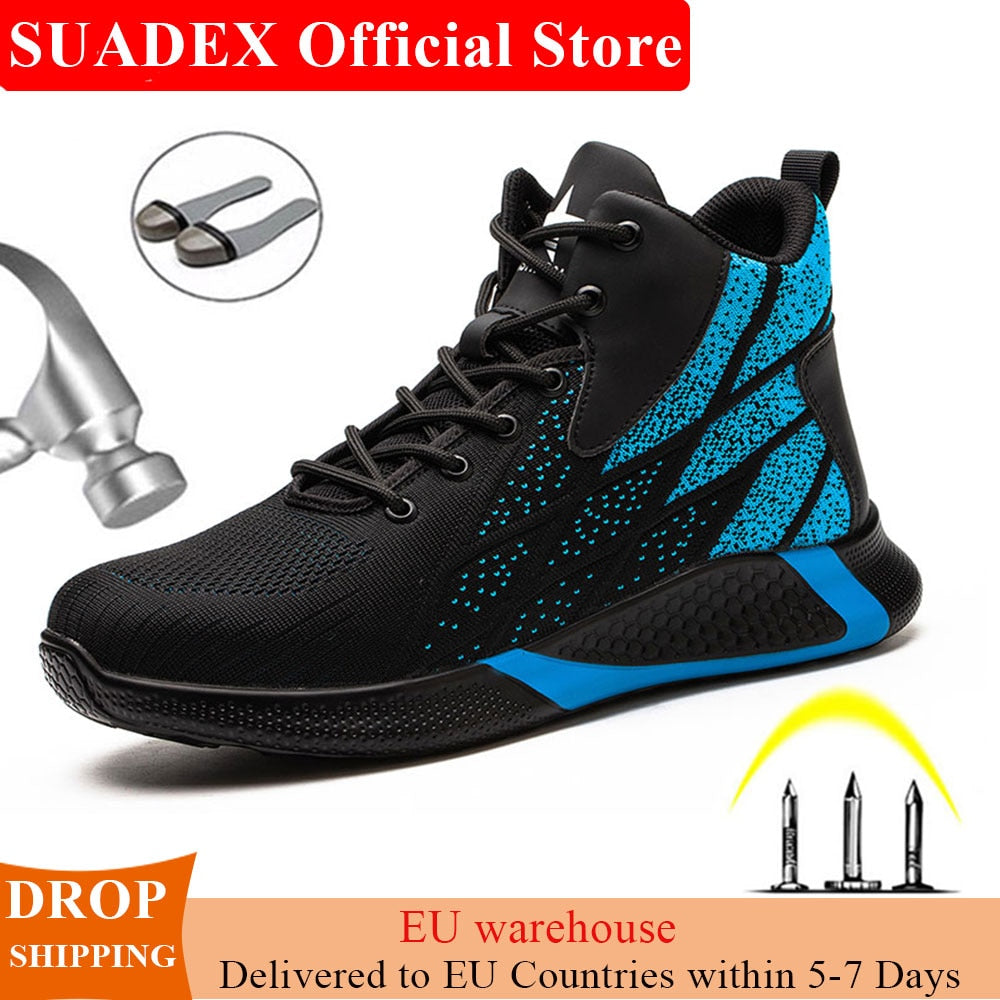 SUADEX Work Boots Safety Steel Toe Shoes