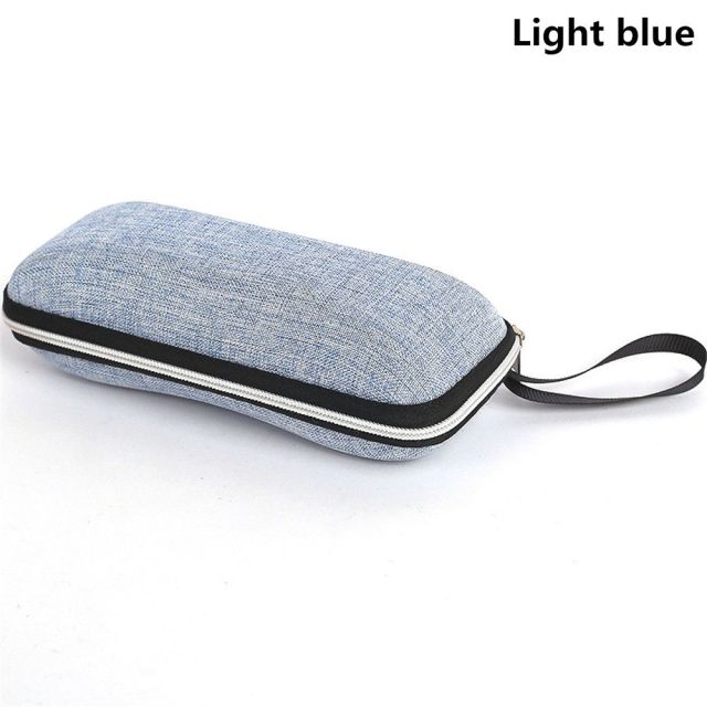 1PC Portable Eyewear Cases Cover Sunglasses Hard Case For Women Men Glasses Box With Lanyard Zipper Eyeglass Cases Protector