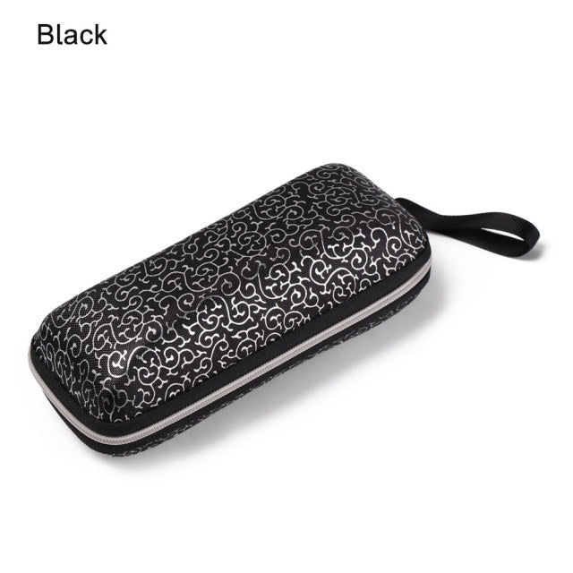 1PC Portable Eyewear Cases Cover Sunglasses Hard Case For Women Men Glasses Box With Lanyard Zipper Eyeglass Cases Protector