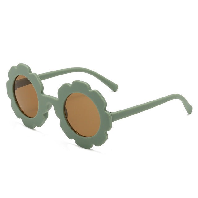 New Sun Flower Round Cute kids sunglasses UV400 for Boy girls toddler