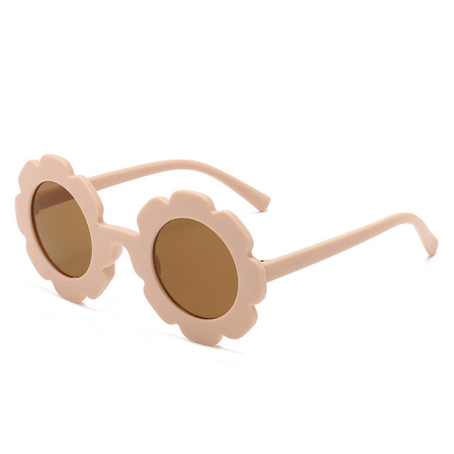 New Sun Flower Round Cute kids sunglasses UV400 for Boy girls toddler