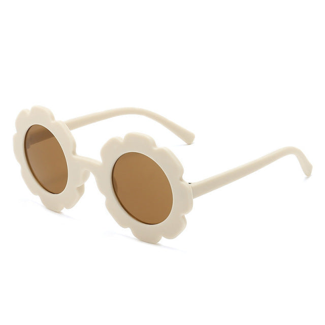 New Sun Flower Round Cute kids sunglasses UV400 for Boy girls toddler