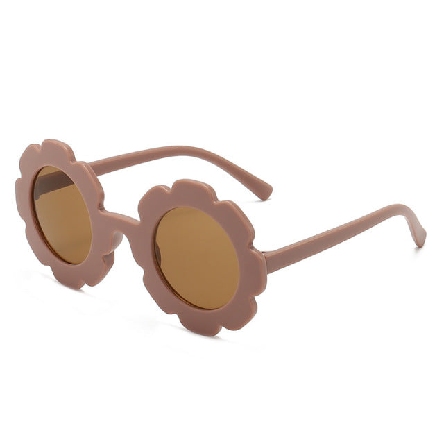 New Sun Flower Round Cute kids sunglasses UV400 for Boy girls toddler