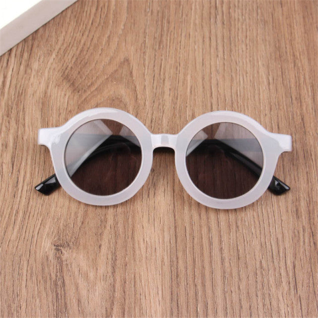 2022 New Fashion Children&#39;s Sunglasses Infant&#39;s Retro Solid Color Ultraviolet-proof Round Convenience Glasses Eyeglass For Kids