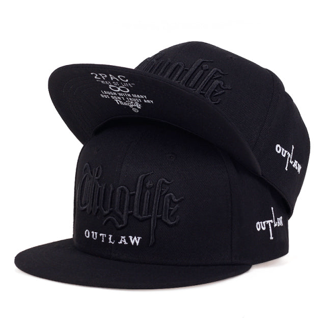 2022 Fashion Fastball CAP Thuglife Embroidery Hiphop Baseball Cap Snapback Hat Adult Outdoor Casual Sun Casual Bone Dropshipping