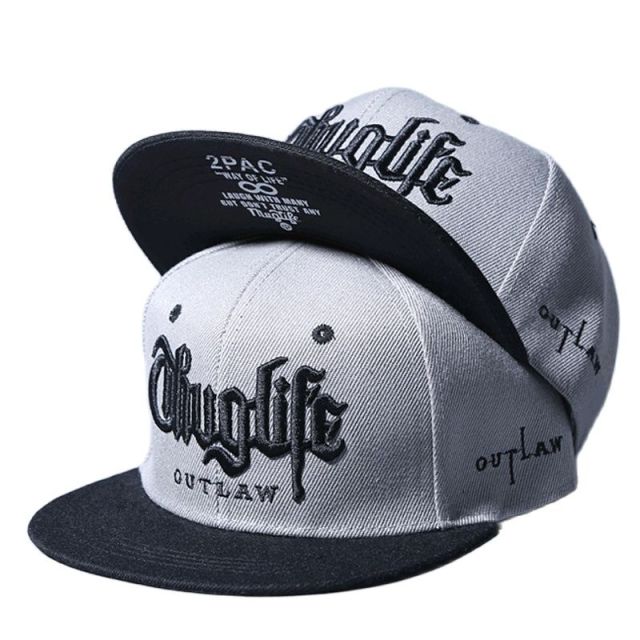 2022 Fashion Fastball CAP Thuglife Embroidery Hiphop Baseball Cap Snapback Hat Adult Outdoor Casual Sun Casual Bone Dropshipping