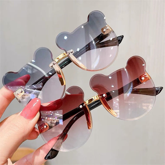 Kids Sunglasses Bear Shape Children Glasses Trendy Girls Boys Sun Glasses Cartoon  Eyeglasses Shades Driver Goggles Anti-glare