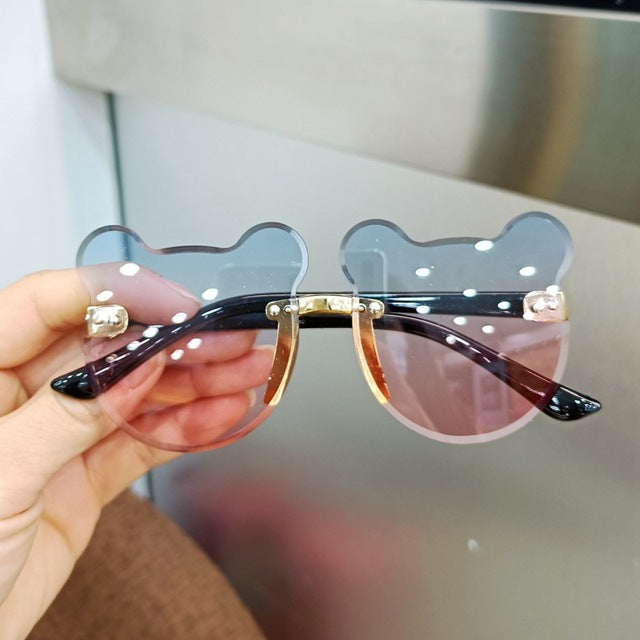 Kids Sunglasses Bear Shape Children Glasses Trendy Girls Boys Sun Glasses Cartoon  Eyeglasses Shades Driver Goggles Anti-glare