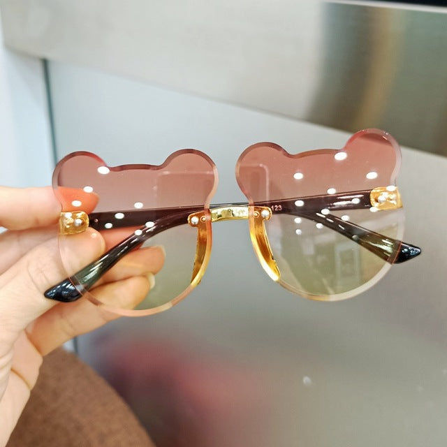 Kids Sunglasses Bear Shape Children Glasses Trendy Girls Boys Sun Glasses Cartoon  Eyeglasses Shades Driver Goggles Anti-glare