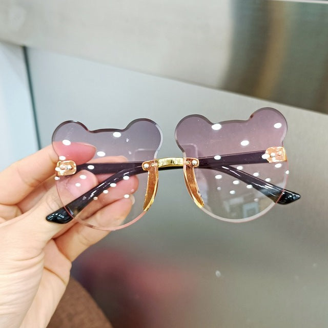 Kids Sunglasses Bear Shape Children Glasses Trendy Girls Boys Sun Glasses Cartoon  Eyeglasses Shades Driver Goggles Anti-glare